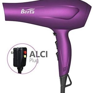 BERTA 1875 Watts Dryer Soft Touch Finish Tourmaline Ceramic Hair Dryer